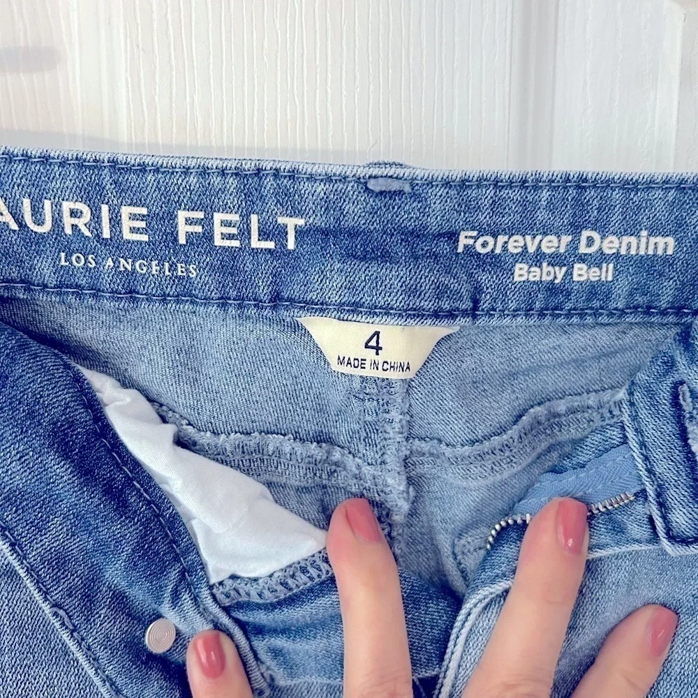 - Laurie Felt Silky Baby Bell Stretchy Pull on Blue Jean Size LP Large Pet…